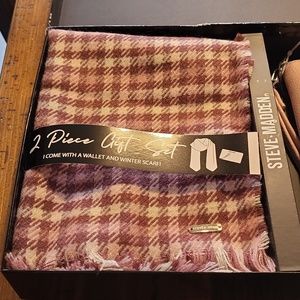 Steve Madden Scarf and Wallet Set